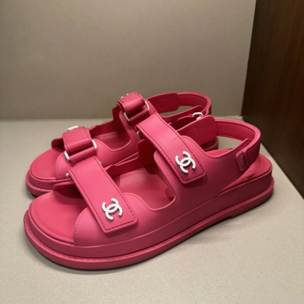 Pink Chanel Dad Sandals - Picture 9 of 11